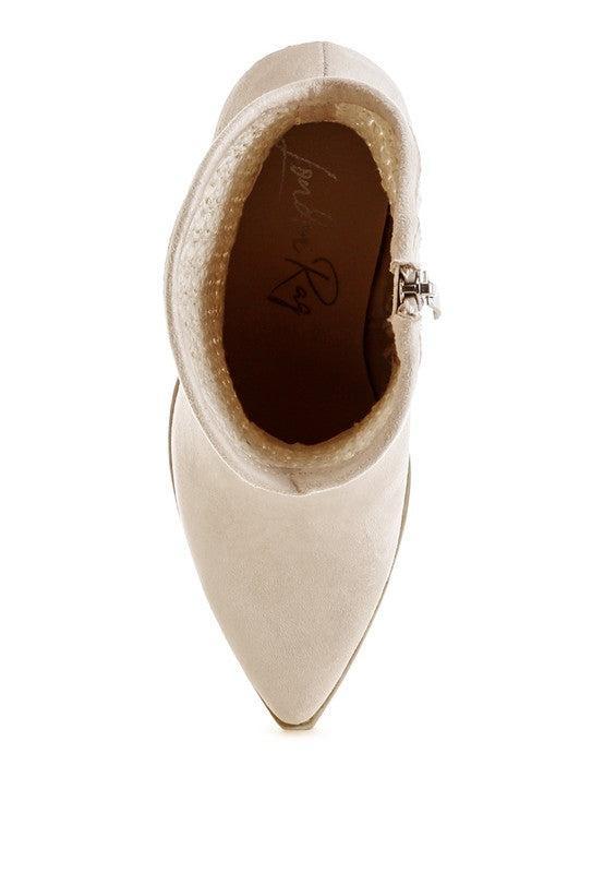 Bimmy Woven Pointy Western Boots Product Image
