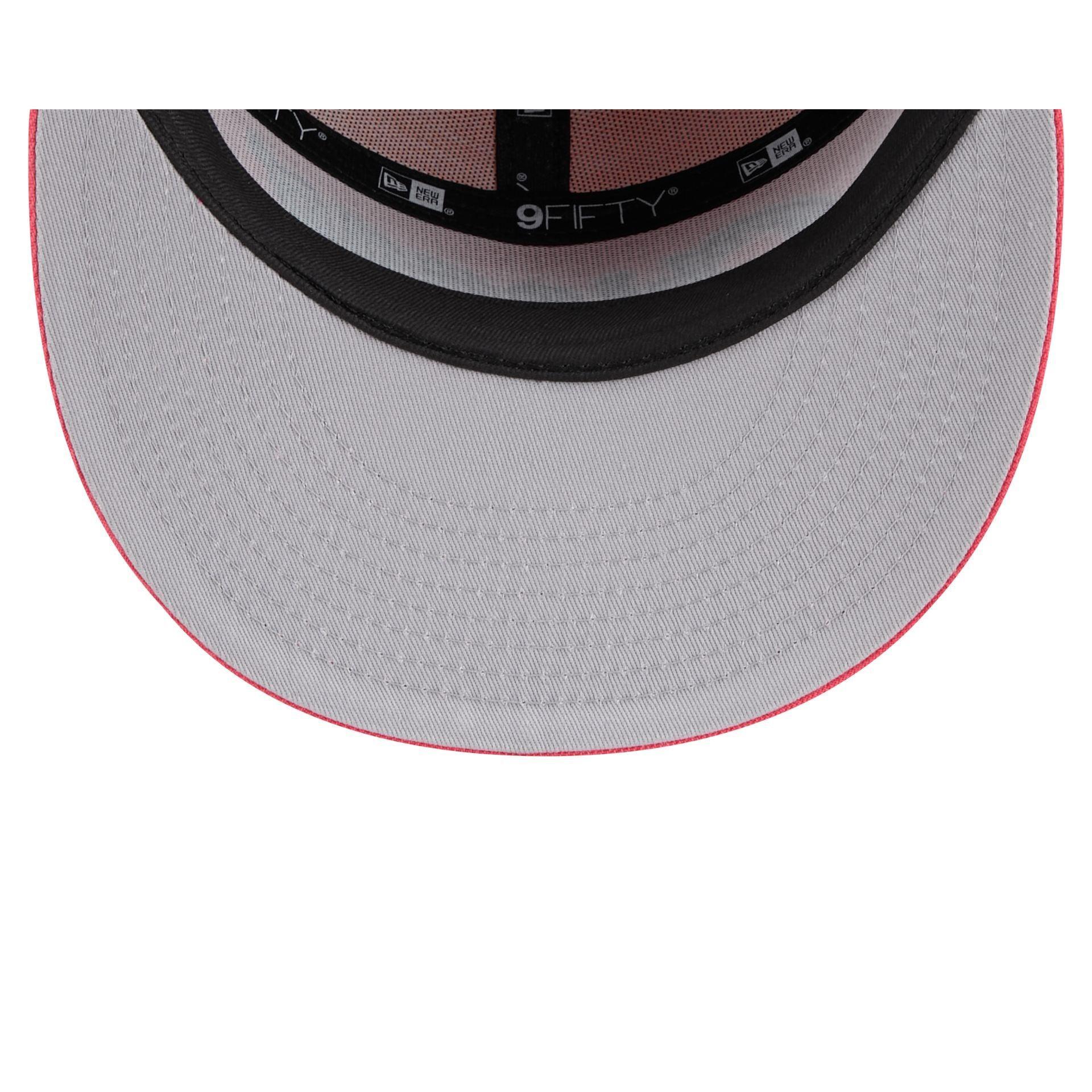 Chicago White Sox Coral Split Panel 9FIFTY Snapback Hat Male Product Image