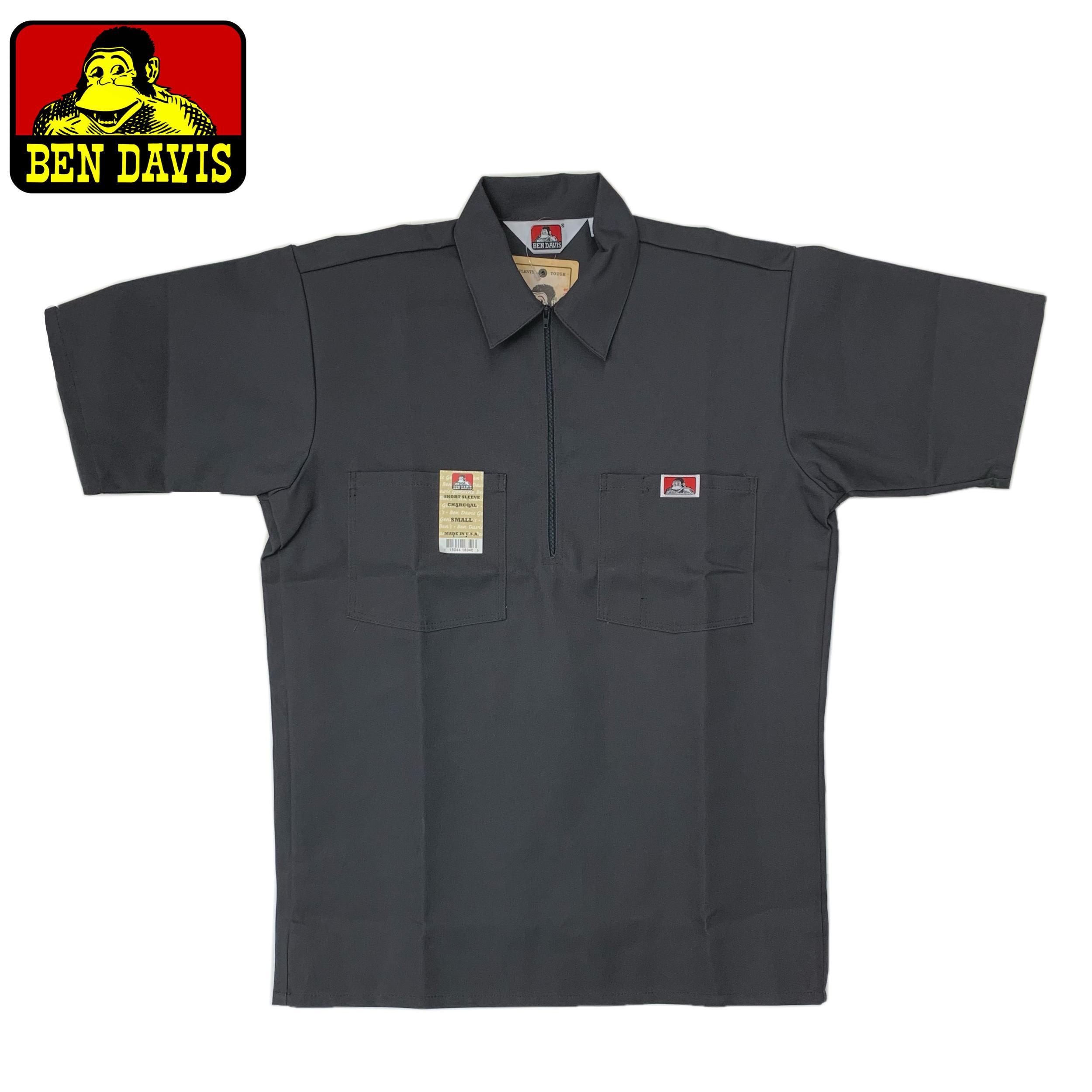 Ben Davis Short Sleeve Solid 1/2 Zip Shirt Male Product Image