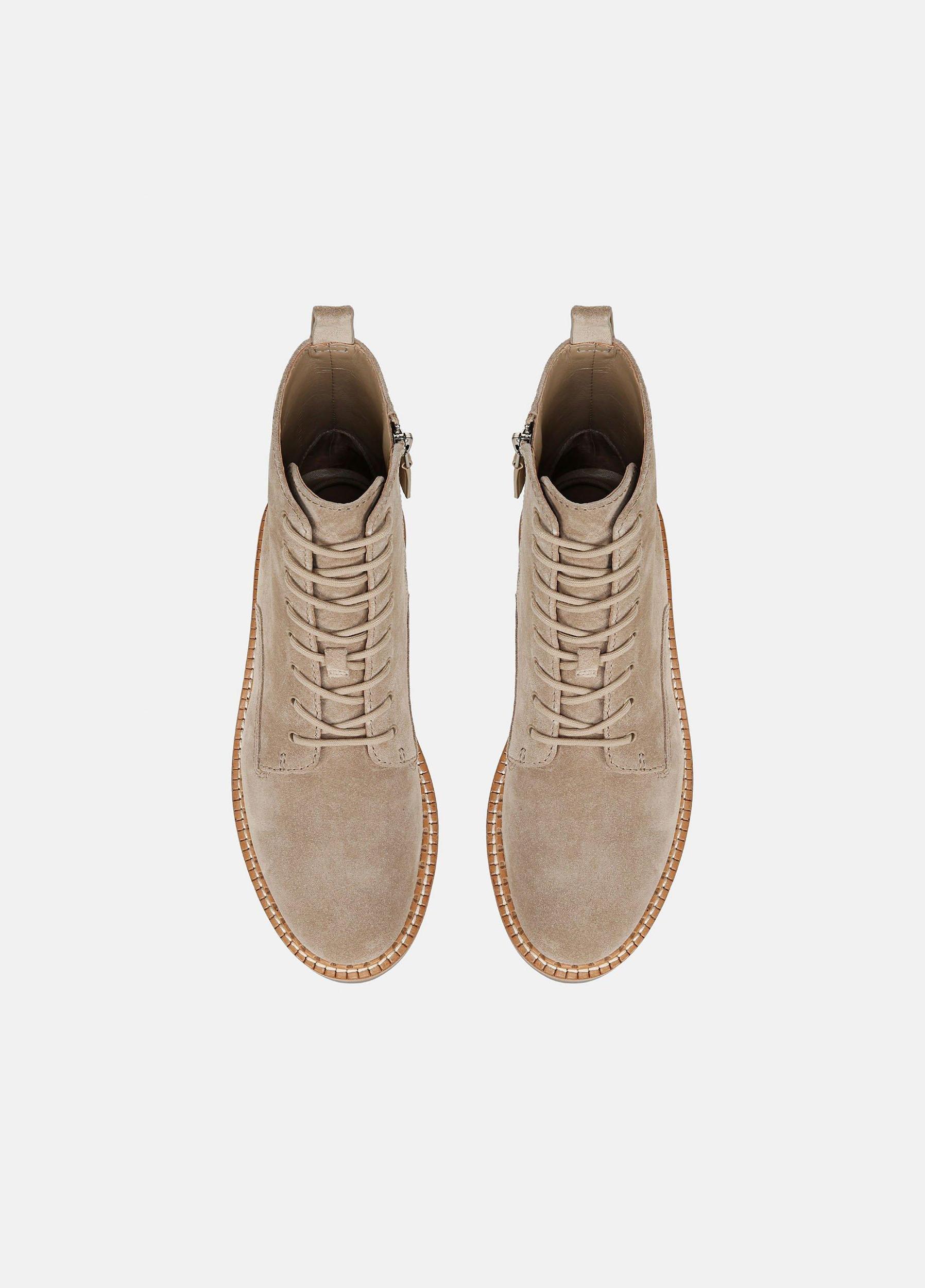 Womens Cabria Suede Lug Boot, Dark Clay, Size 7 Vince Product Image