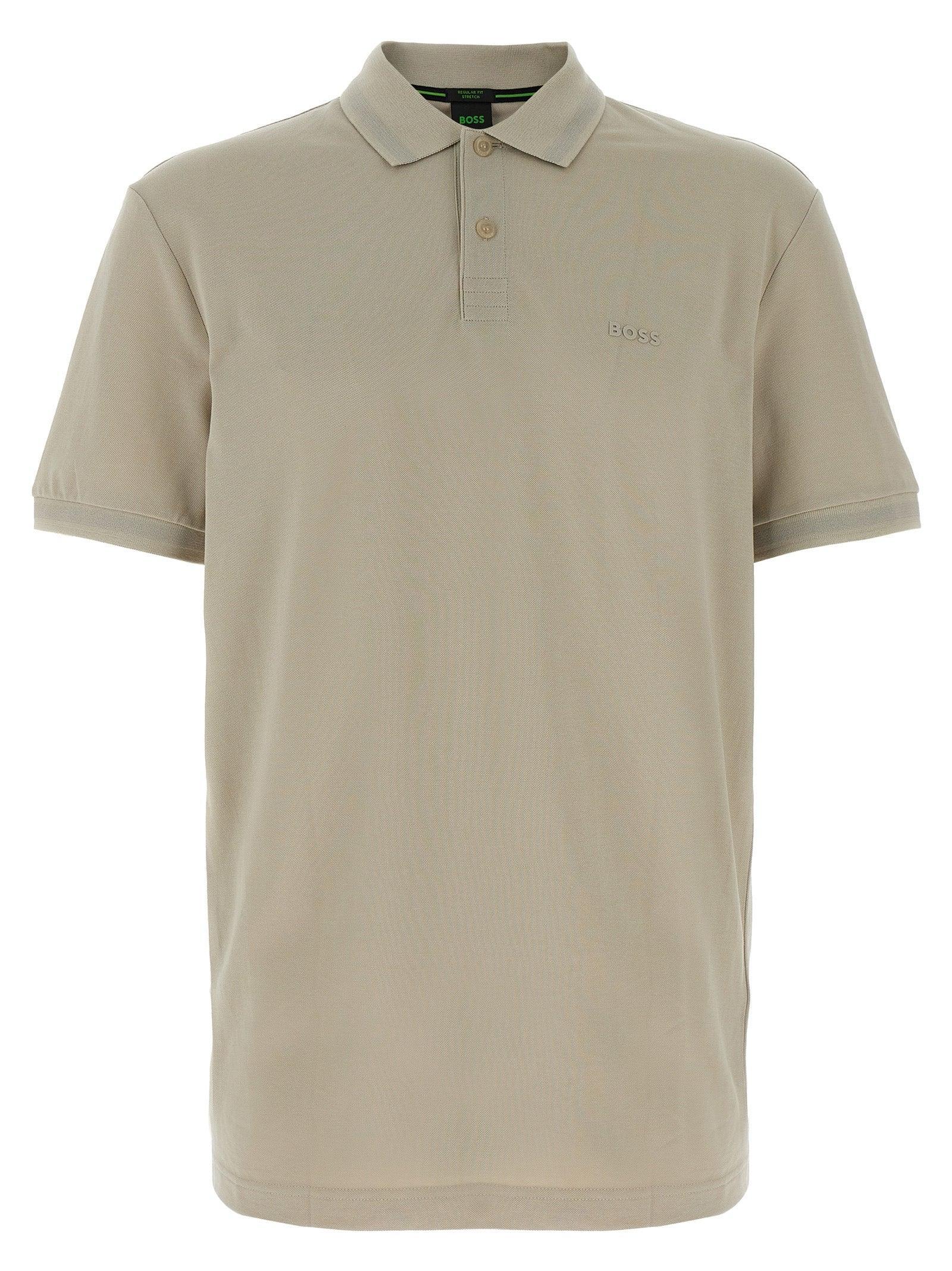 HUGO BOSS Pio 1 Polo Shirt In Gray Product Image