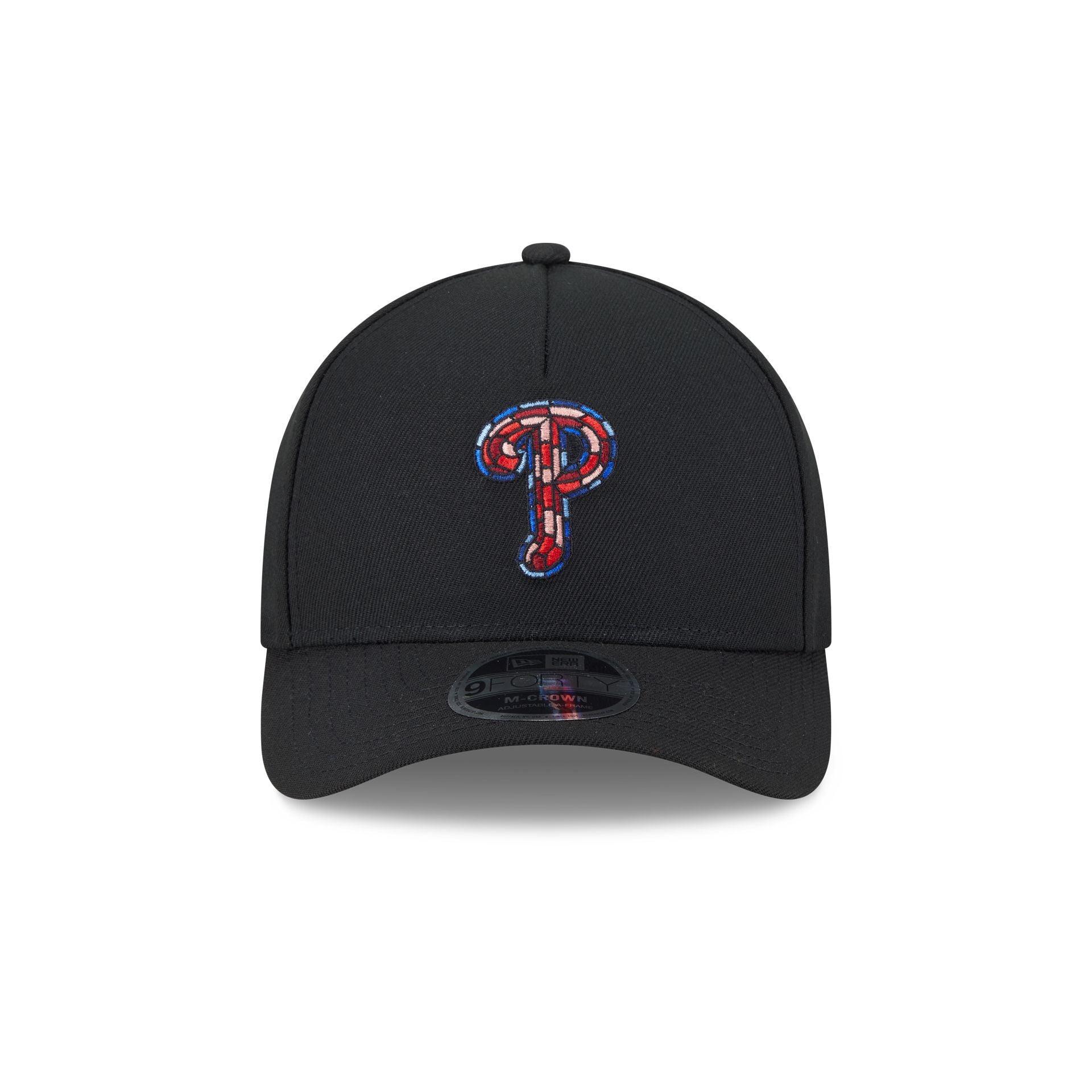 Philadelphia Phillies Stained Glass 9FORTY M-Crown A-Frame Snapback Hat Male Product Image