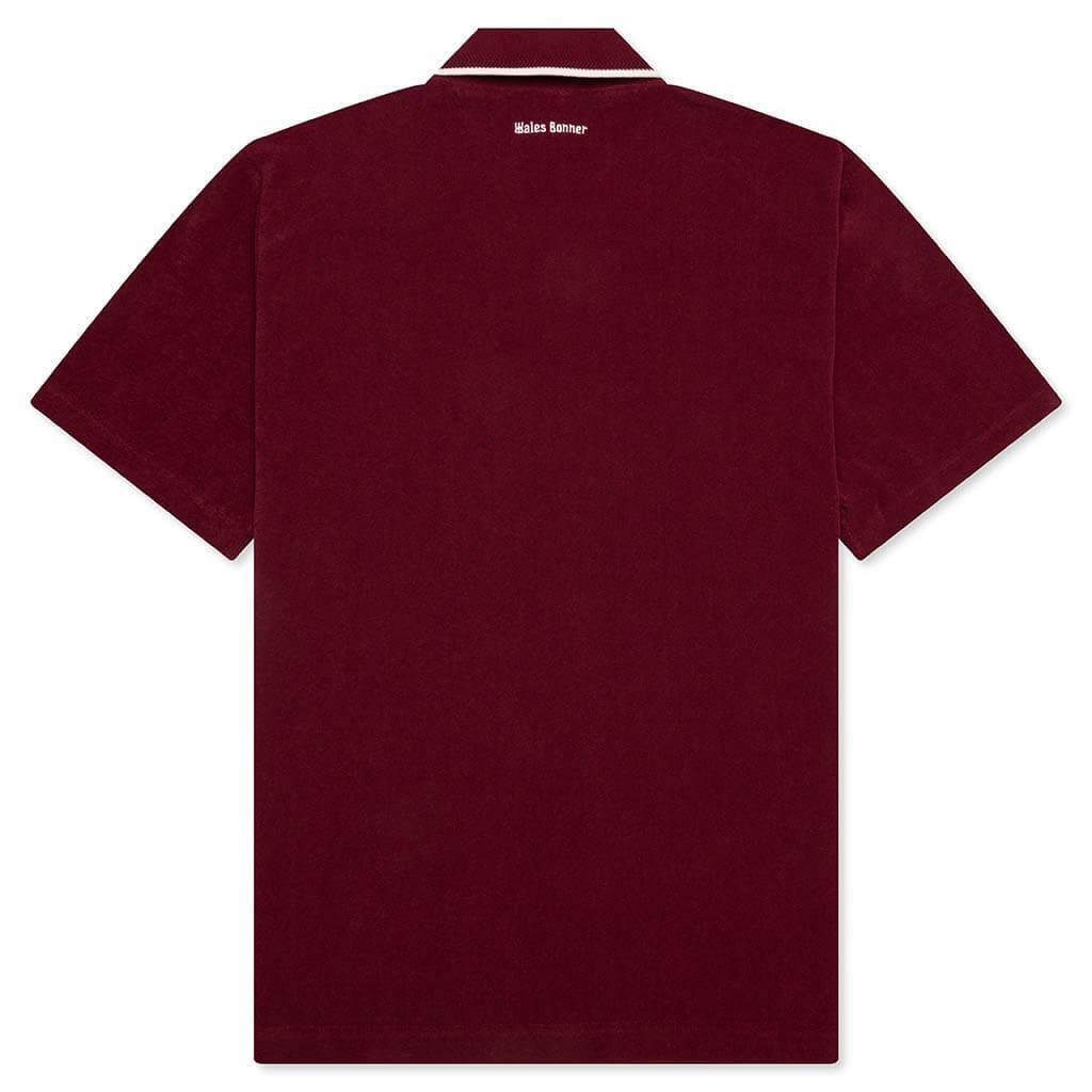 Adidas x Wales Bonner Terry Polo - Collegiate Burgundy Male Product Image