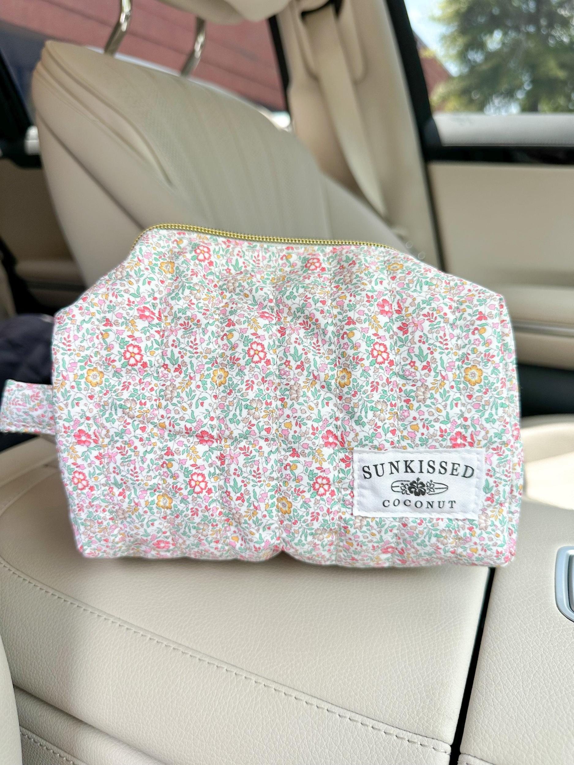 Medium Floral Day In The Park Handmade Handle Bag Girls Product Image