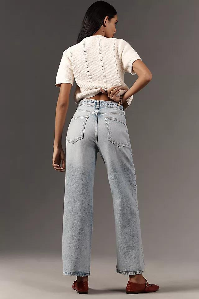 The Austyn High-Rise Wide-Leg Jeans by Pilcro: Uncuffed Pearl Edition Product Image