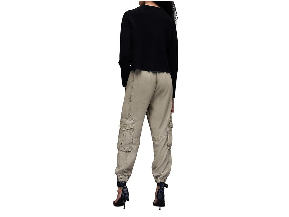 AllSaints Frieda Tencel Trouser (Washed Green) Women's Dress Pants Product Image