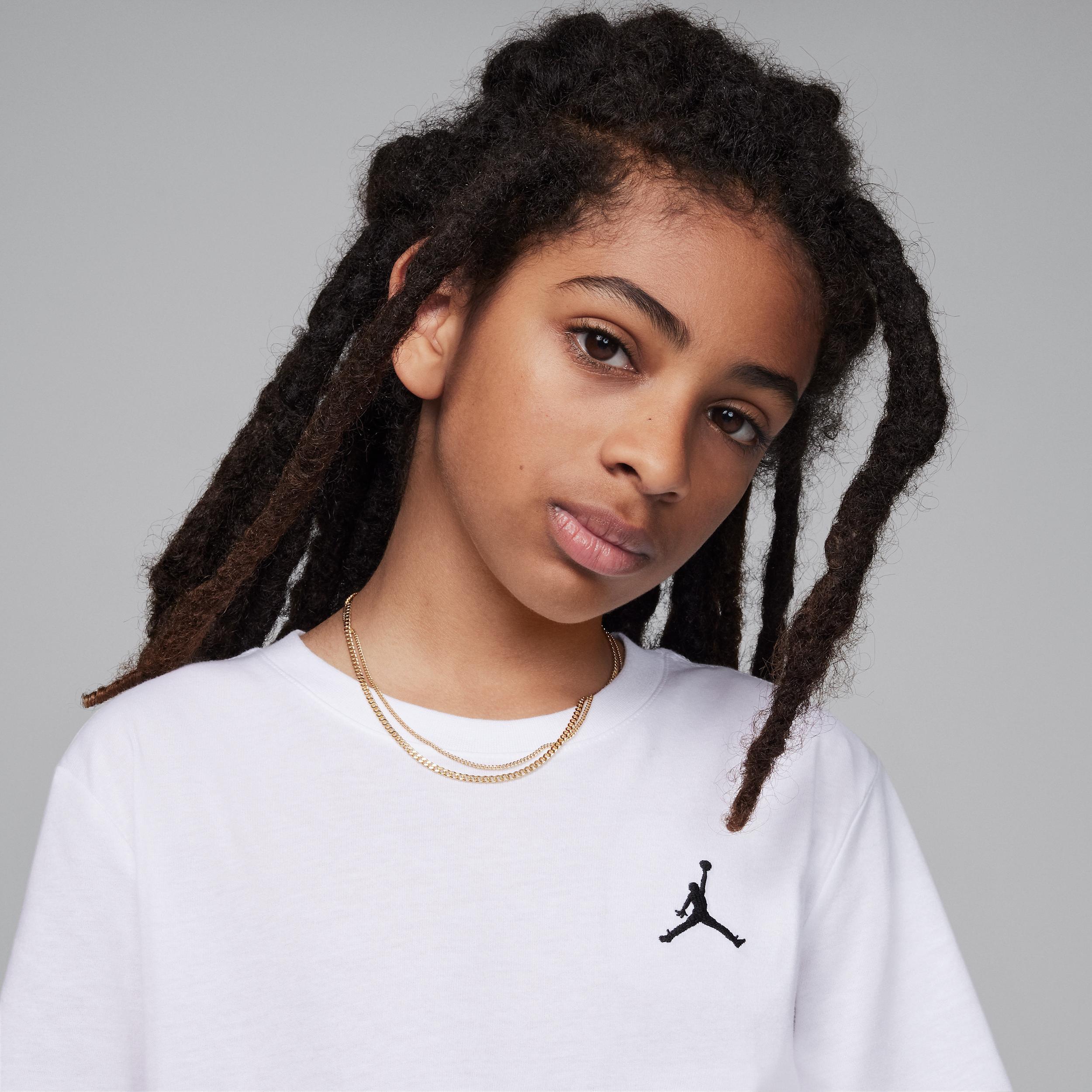 Jordan Boys Jordan Jumpman Air Embroidered Tee - Big Kid Product Image