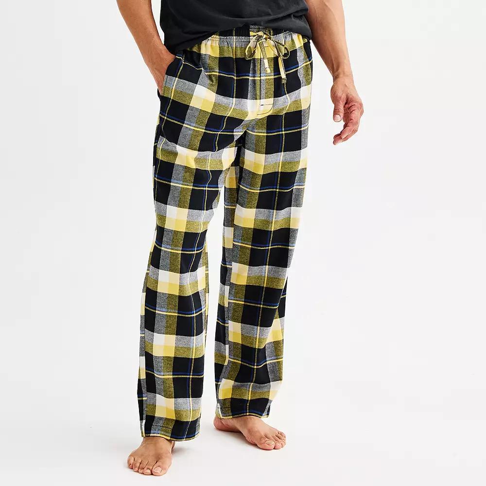Mens Sonoma Goods For Life Flannel Drawstring Pajama Pants Product Image