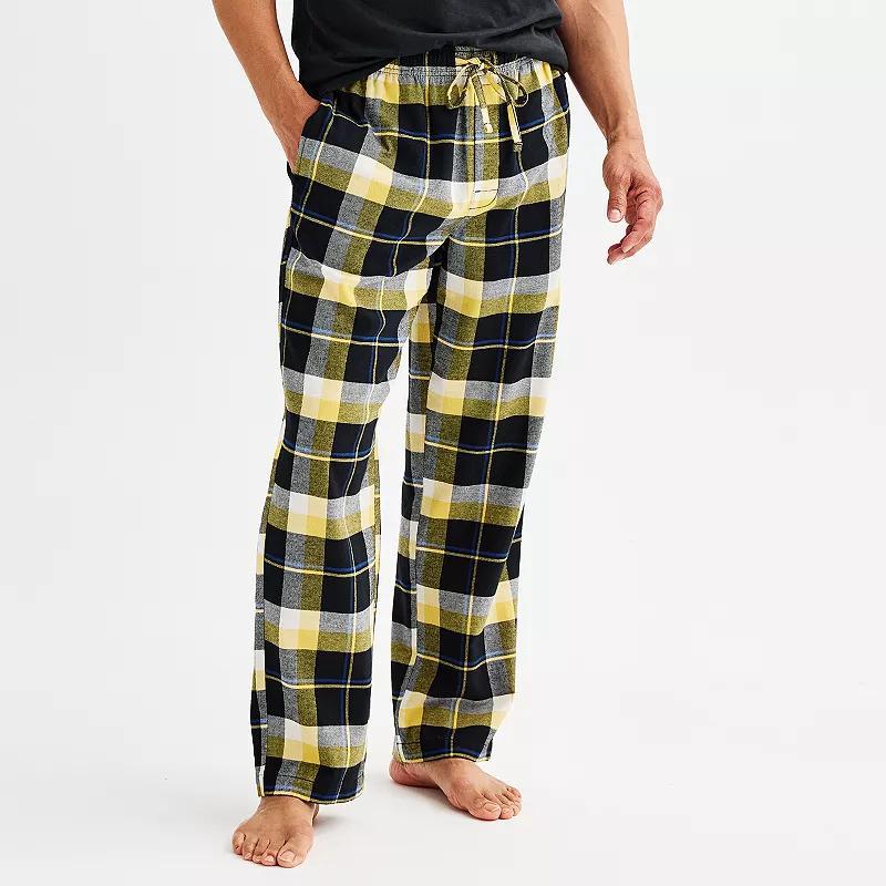 Mens Sonoma Goods For Life Flannel Drawstring Pajama Pants Product Image