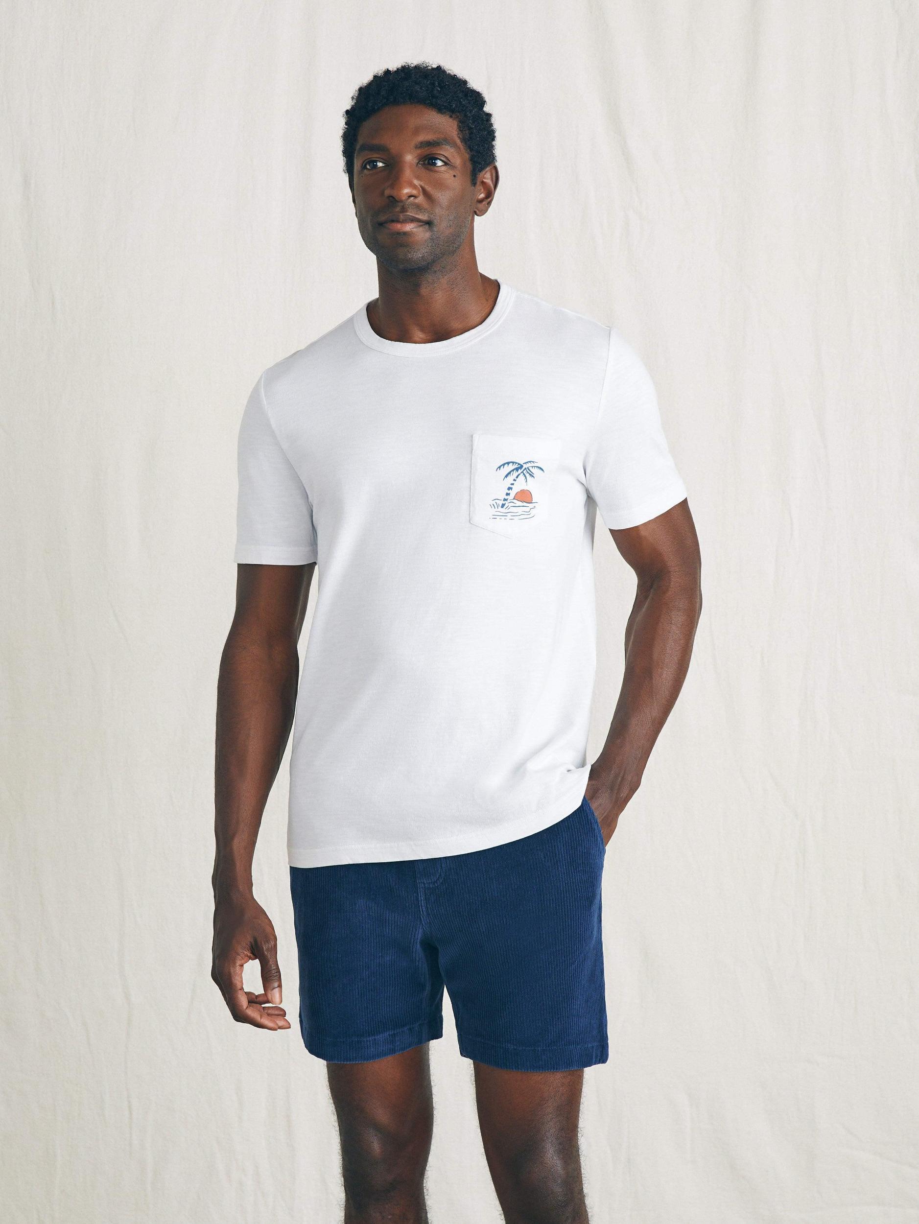 Sunwashed Graphic Tee - White Male Product Image