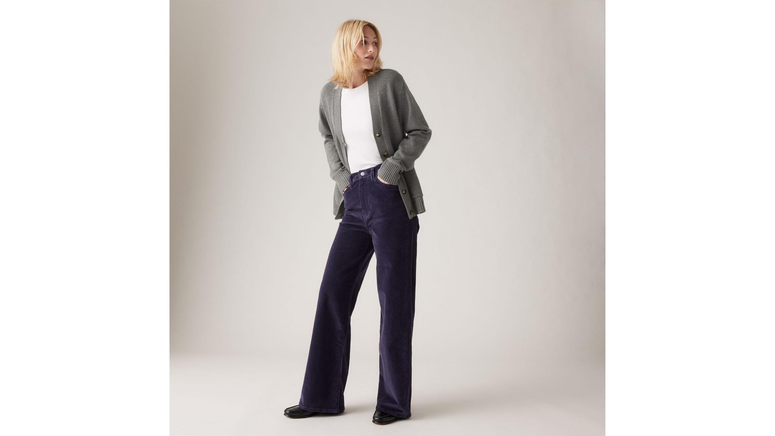 Ribcage Wide Leg Corduroy Women's Jeans Product Image