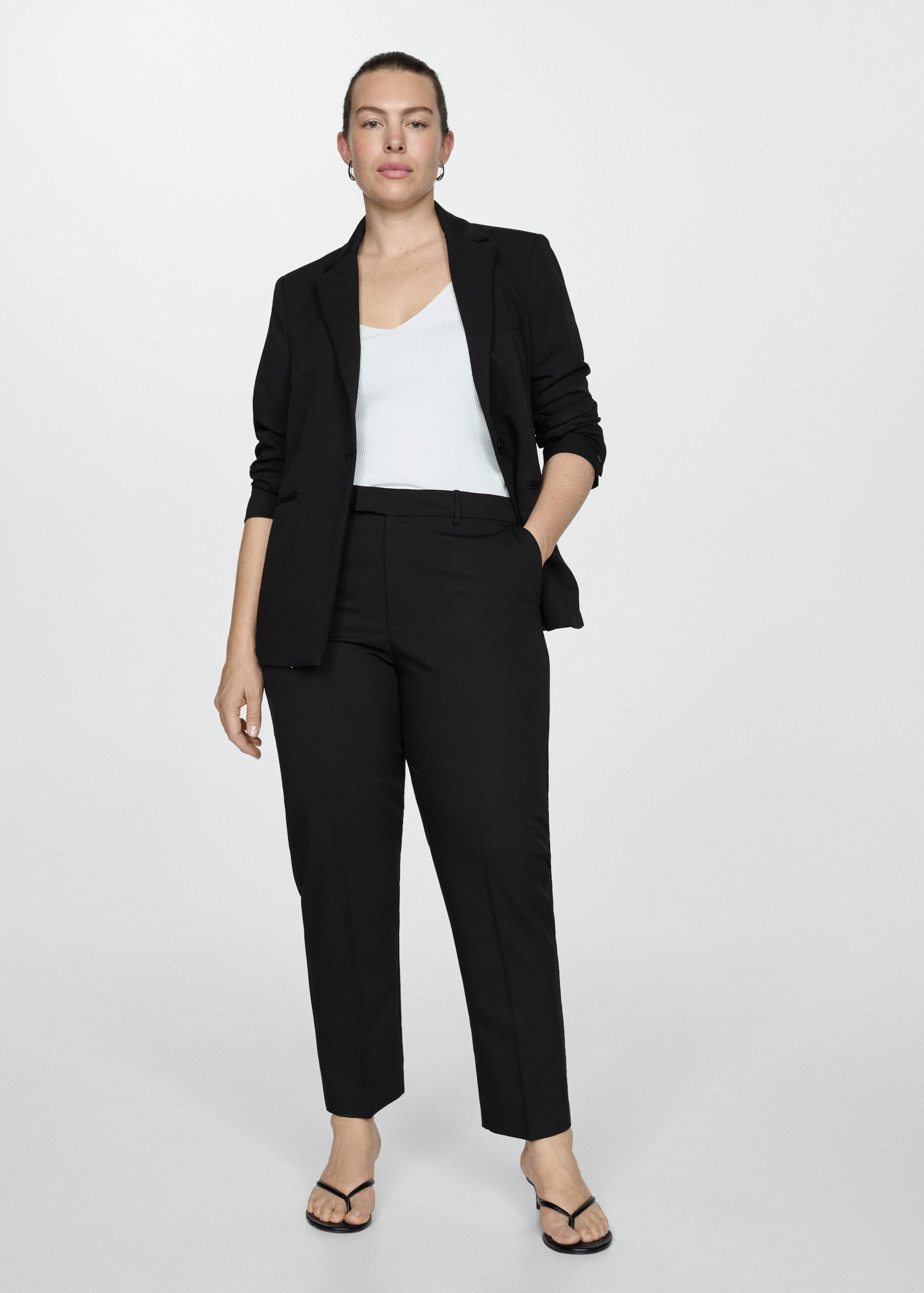 Mango tailored cigarette pants Product Image