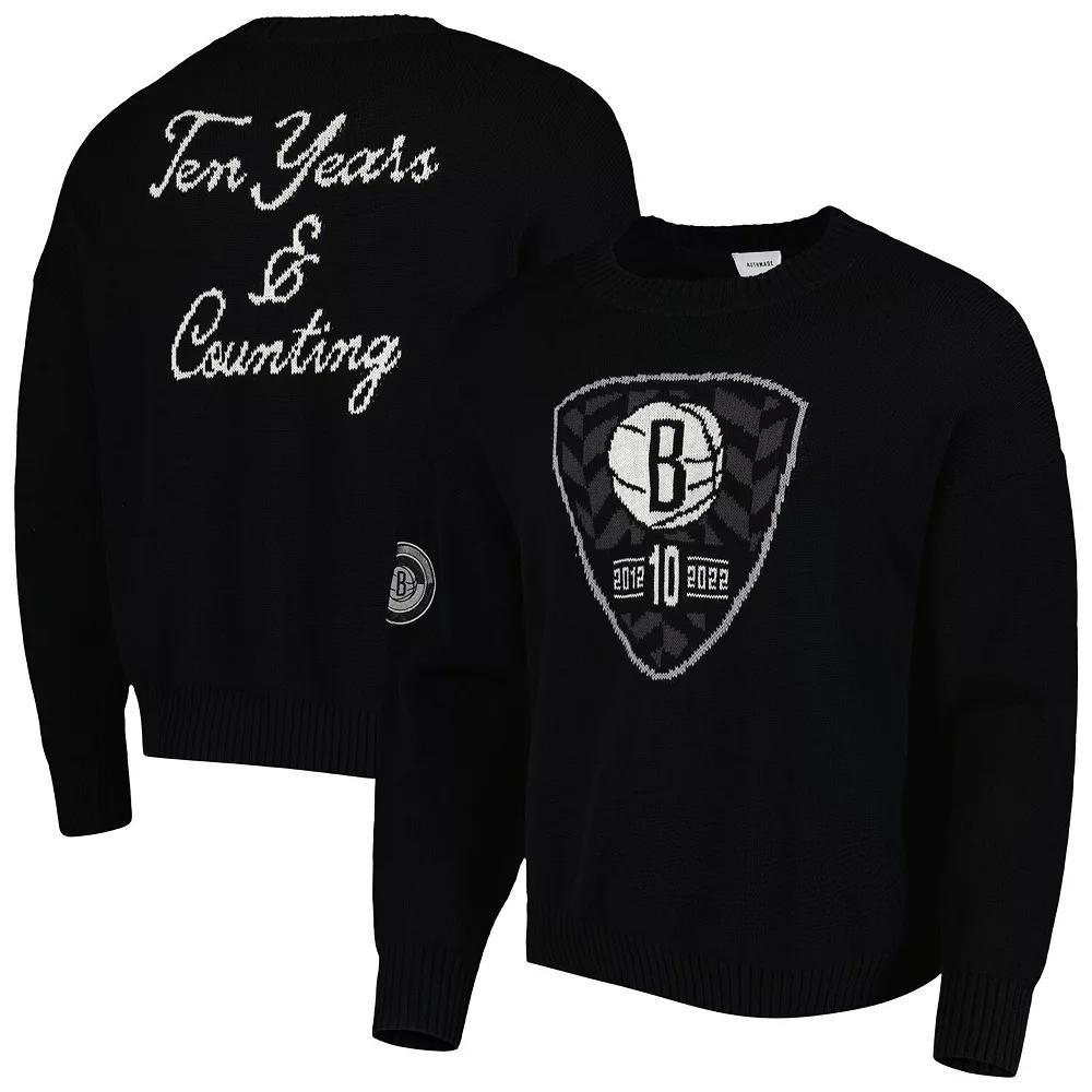 Men's AUTHMADE Black Brooklyn Nets 10th Anniversary Pullover Sweater, Size: XL Product Image