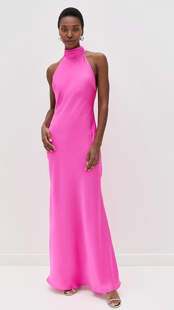 MISHA The Evianna Satin Gown | Shopbop Product Image