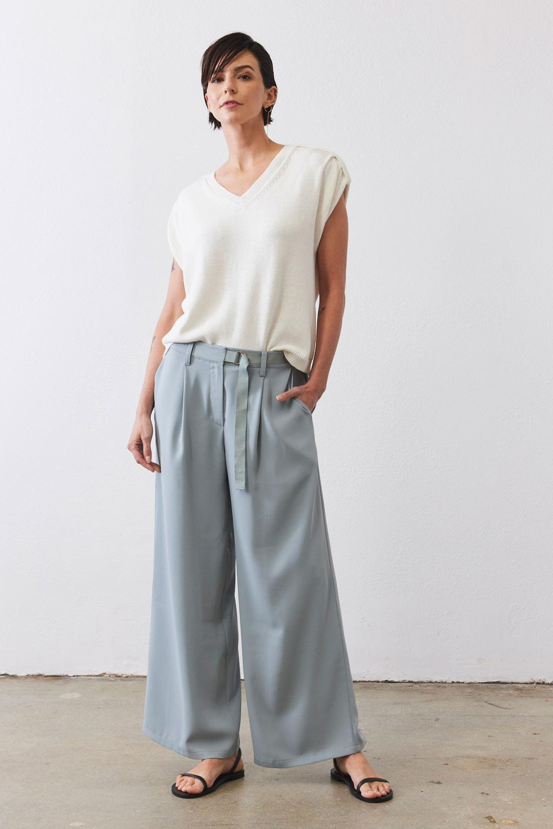 The V-Neck Light Sweater Top Product Image