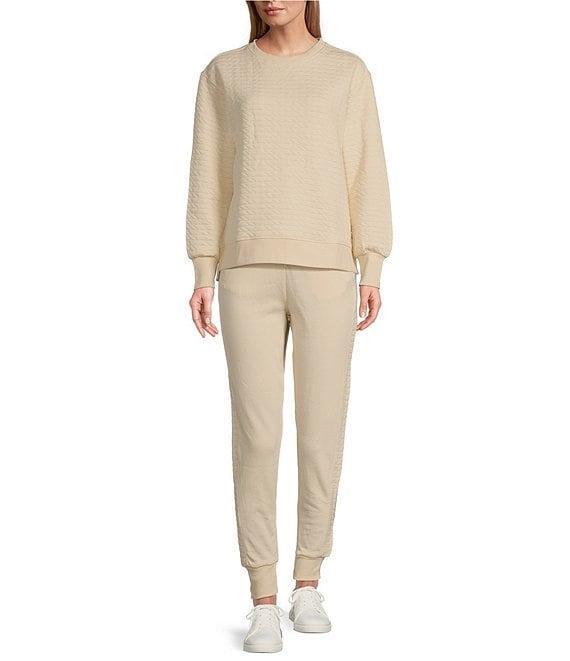 Westbound Pull-On Drawstring Quilted Jogger Pants Product Image