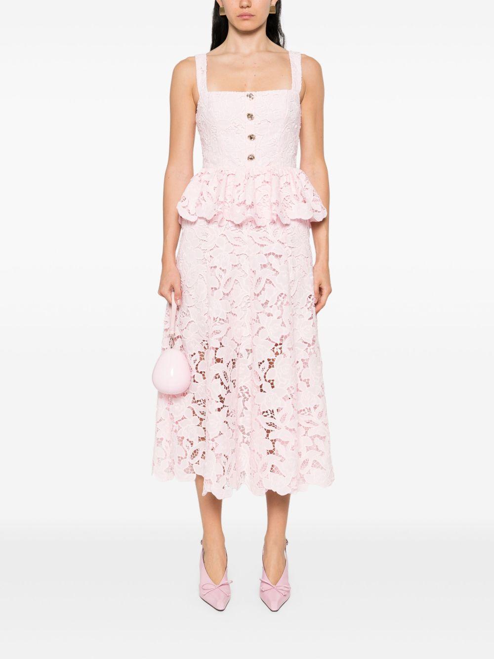 floral-lace midi dress Product Image