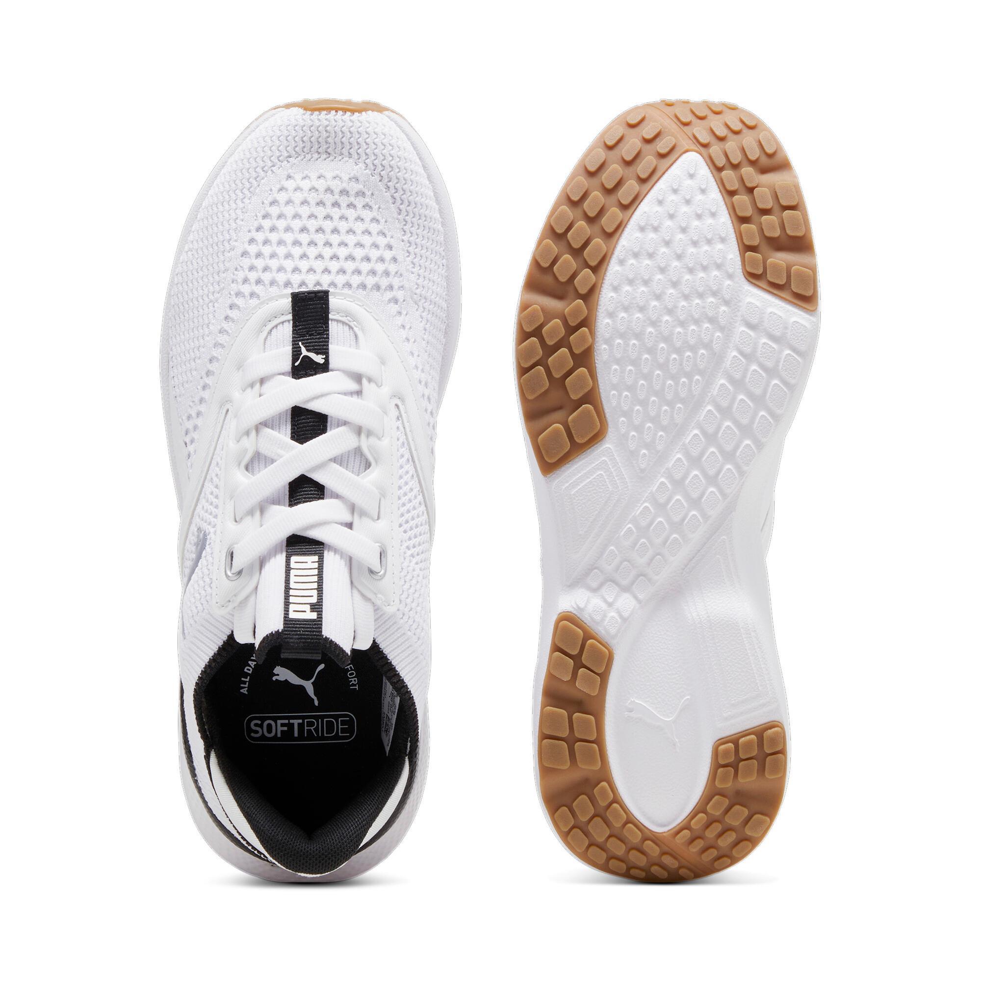 PUMA SOFTRIDE Mayve Running Shoes Women in White/Black/Silver Product Image