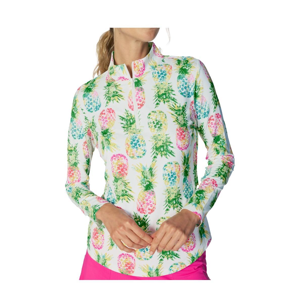 G Lifestyle Clothing Womens Long Sleeve Miock Neck Top Black Large Product Image