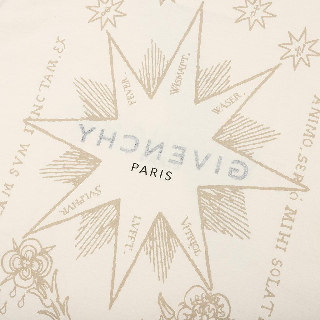 Reverse Cotton with Tarot Print T-Shirt - Ivory Male Product Image