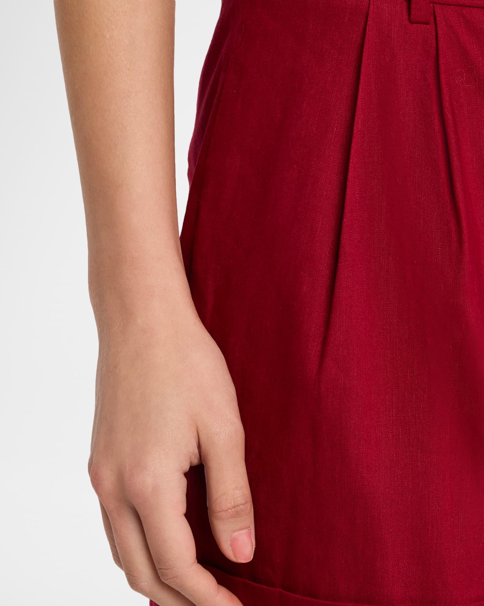 Conry Cuffed Linen-Blend Shorts Product Image