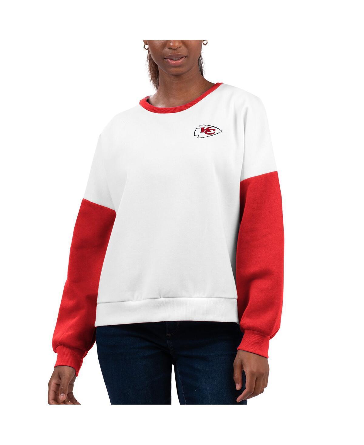Women's G-III 4Her by Carl Banks White Las Vegas Raiders A-Game Pullover Sweatshirt, Size: XL, Lvr White Product Image