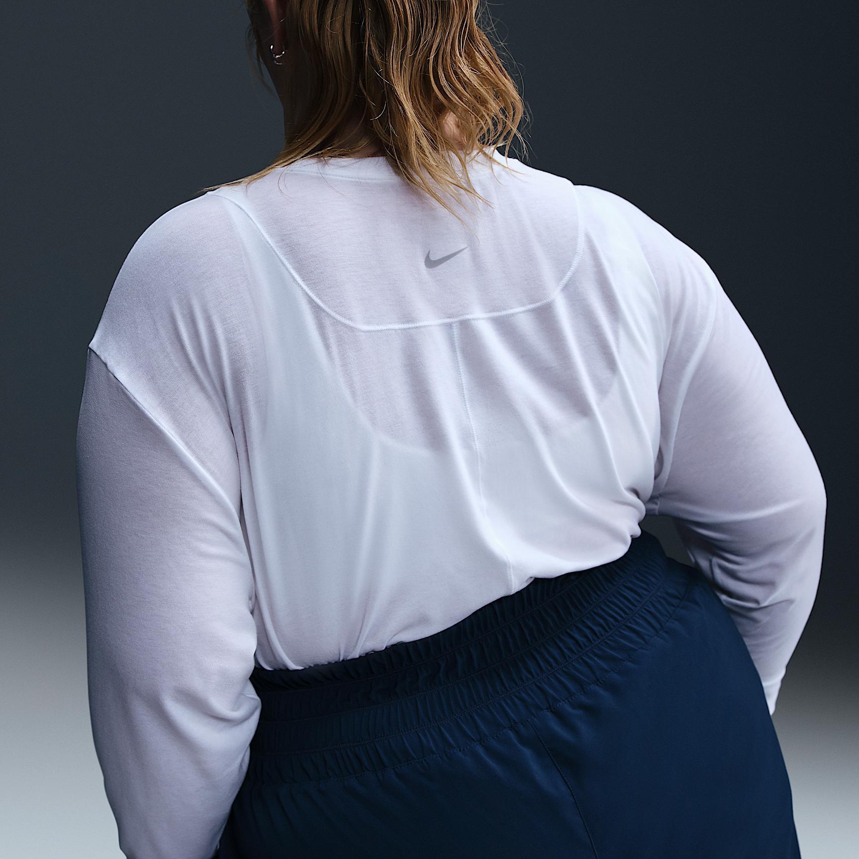 Nike Women's One Relaxed Dri-FIT Long-Sleeve Top (Plus Size) Product Image