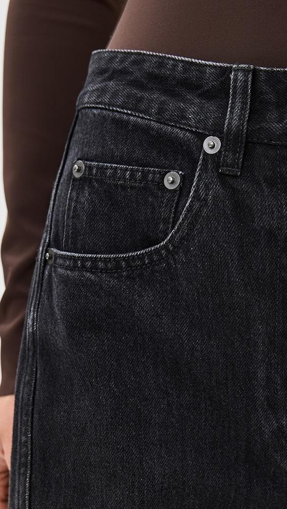 Tibi Vintage Black Denim Sid Jeans | Shopbop Product Image