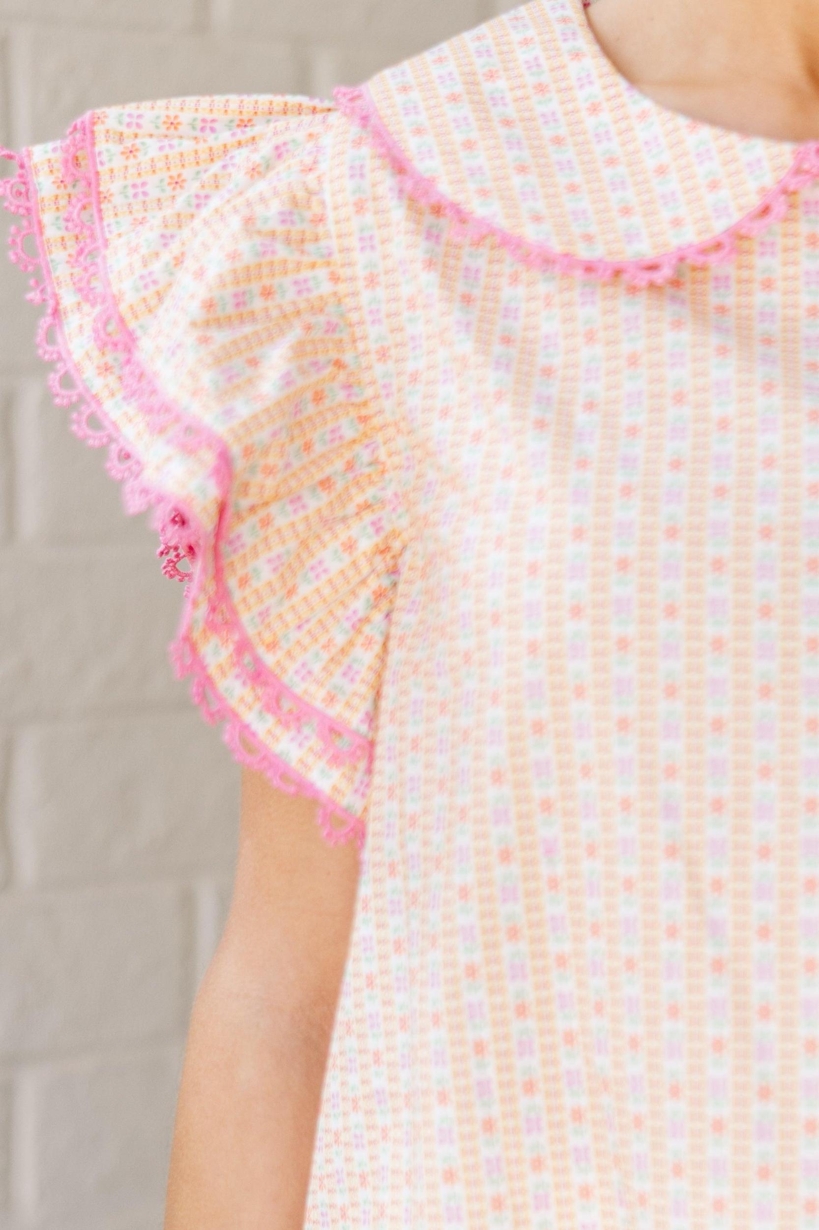Know It All Yellow Collared Blouse Female Product Image