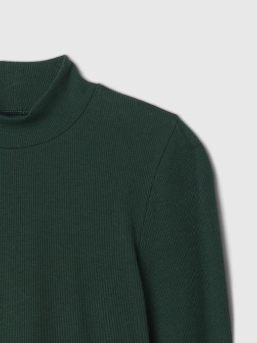 Modern Rib Cropped Mockneck Shirt Product Image