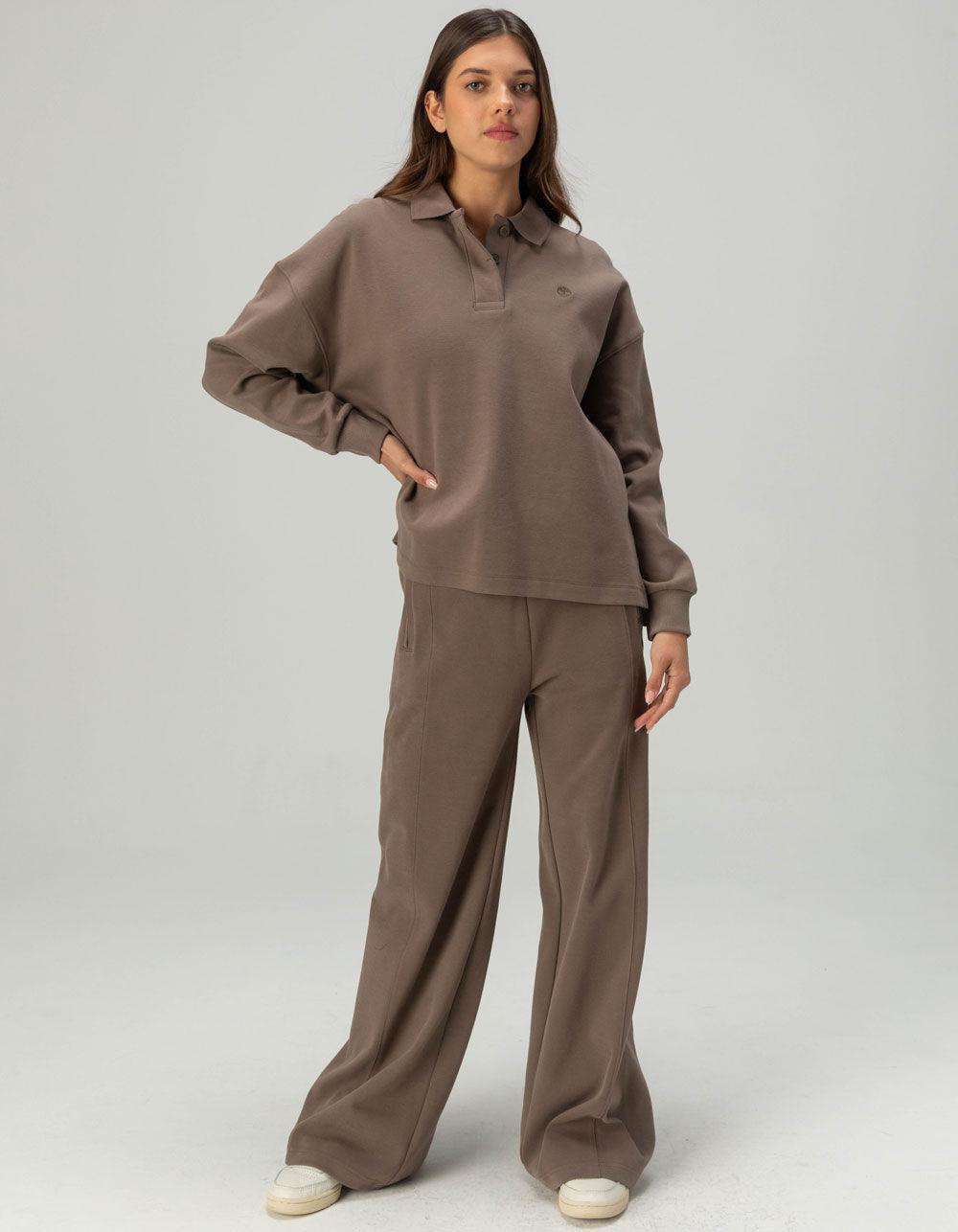 TIMBERLAND Lush Womens Polo Sweatshirt - CHOCOLATE Product Image