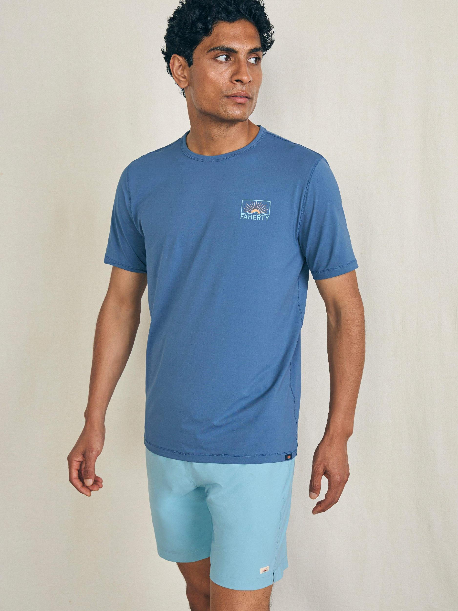 Shorelite Short-Sleeve Tech Tee - Breaker Blue Male Product Image