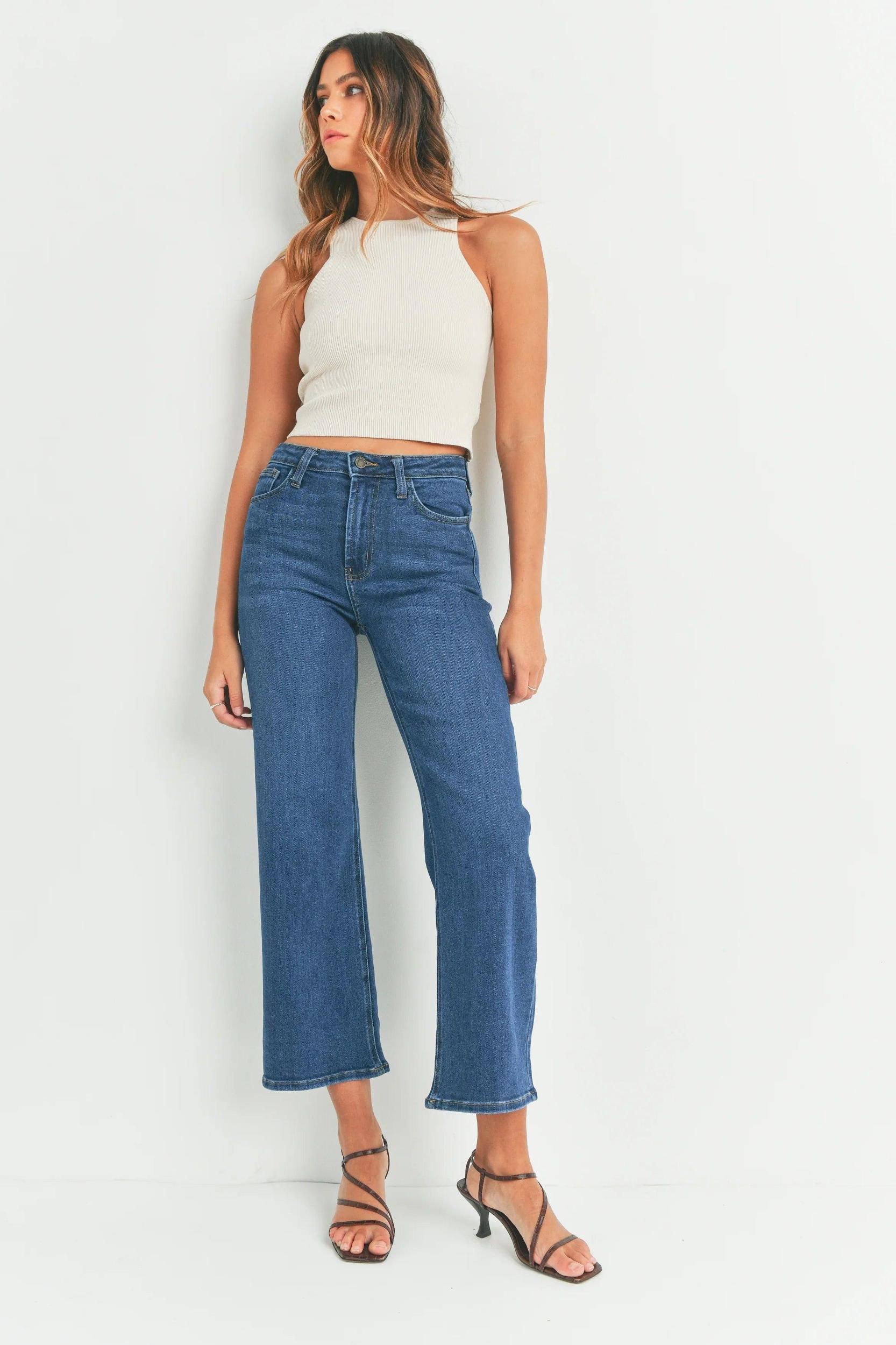 The High Rise Wide Leg Jeans Product Image