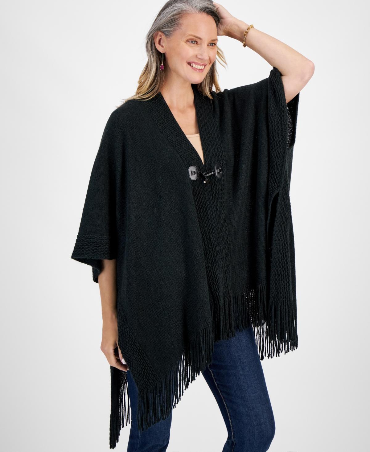 Style & Co Womens Cozy Bordered Textured Wrap, Created for Macys Product Image