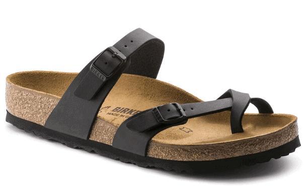 Birkenstock Mayari Black Birko-Flor Regular Width Product Image