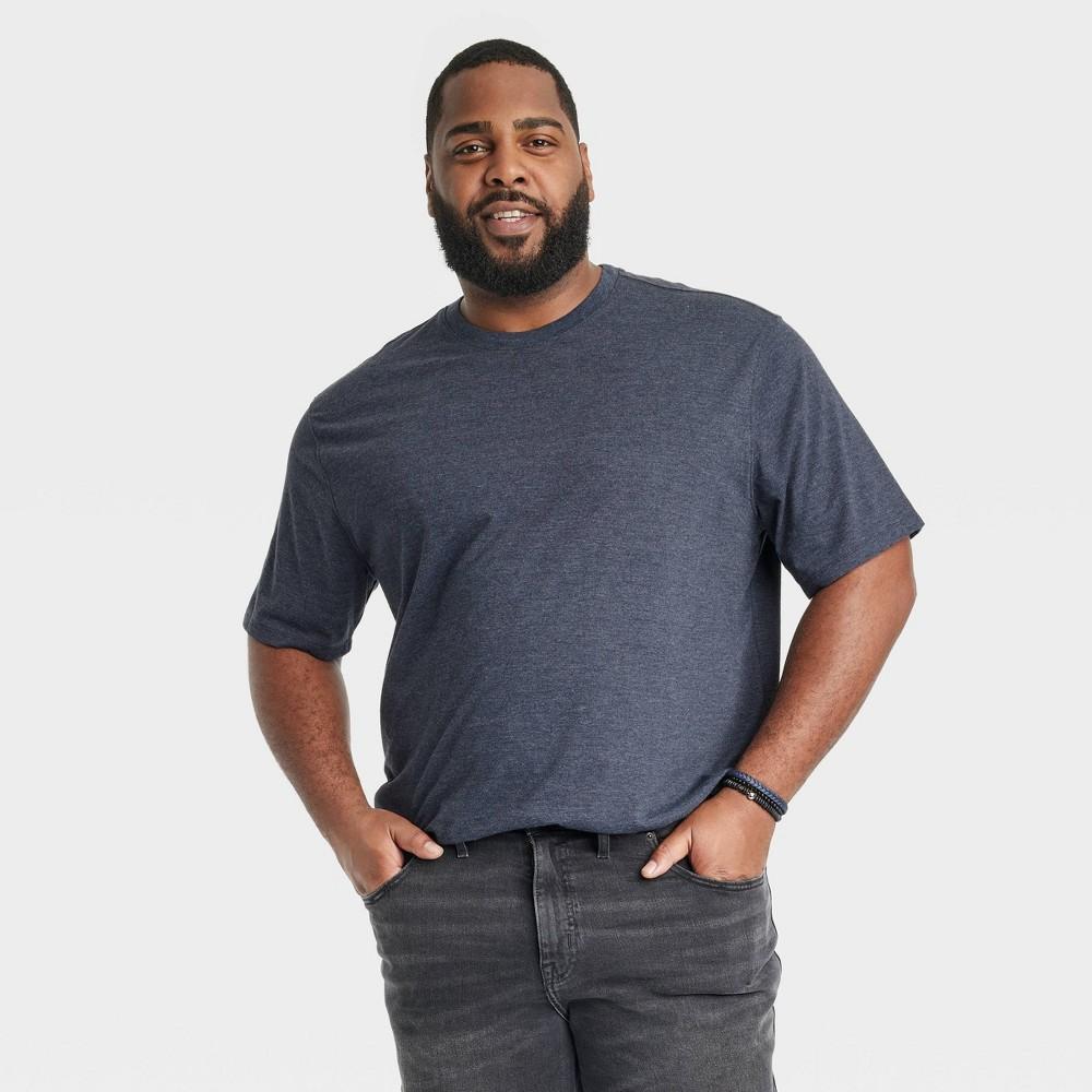 Mens Every Wear Short Sleeve T-Shirt - Goodfellow & Co Jamestown Blue S: Cotton Blend, Recycled Polyester, Midweight, Crew Neck Product Image