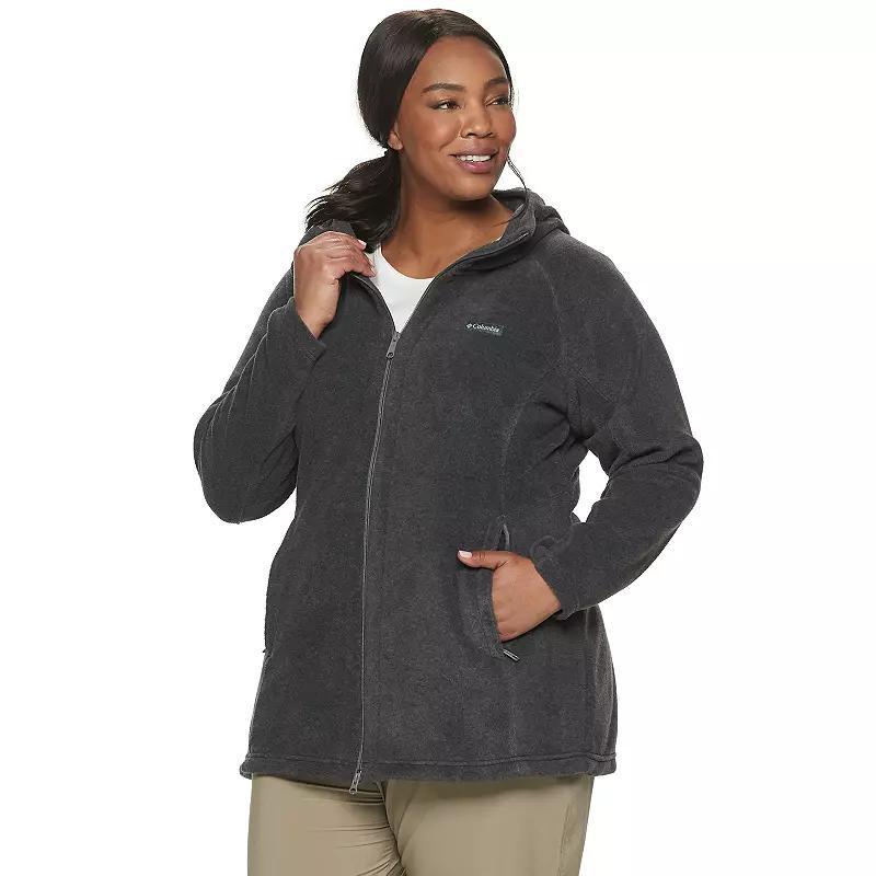 Women's Columbia Benton Springs Fleece Hooded Jacket, Size: Medium, Black Product Image