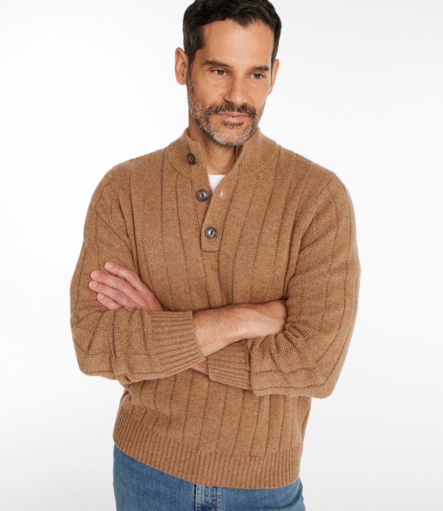 Men's Riverton Wool/Cotton Sweater, Mockneck Product Image