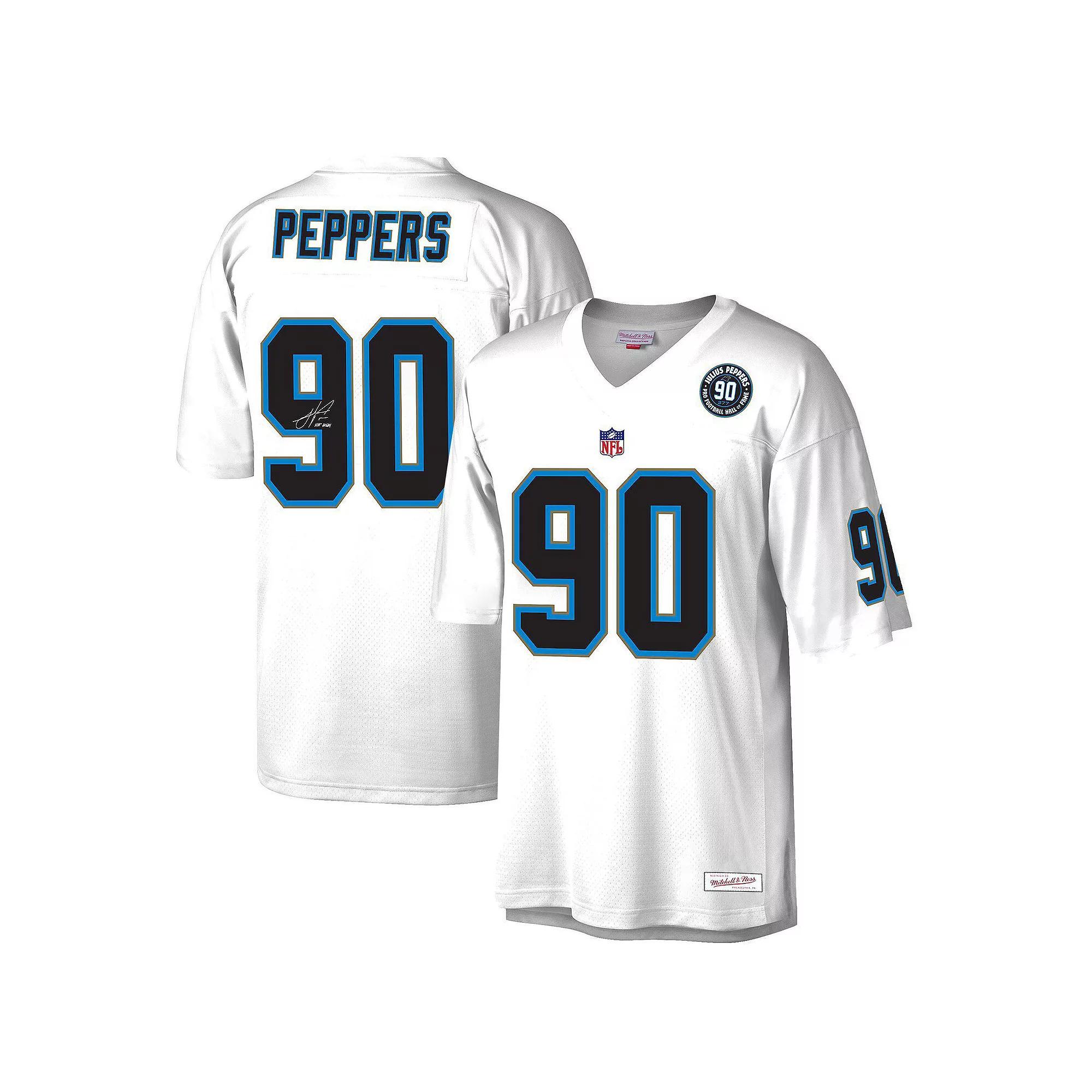 Men's Mitchell & Ness Julius Peppers White Carolina Panthers  2024 Hall of Fame Fashion Jersey, Size: XL Product Image