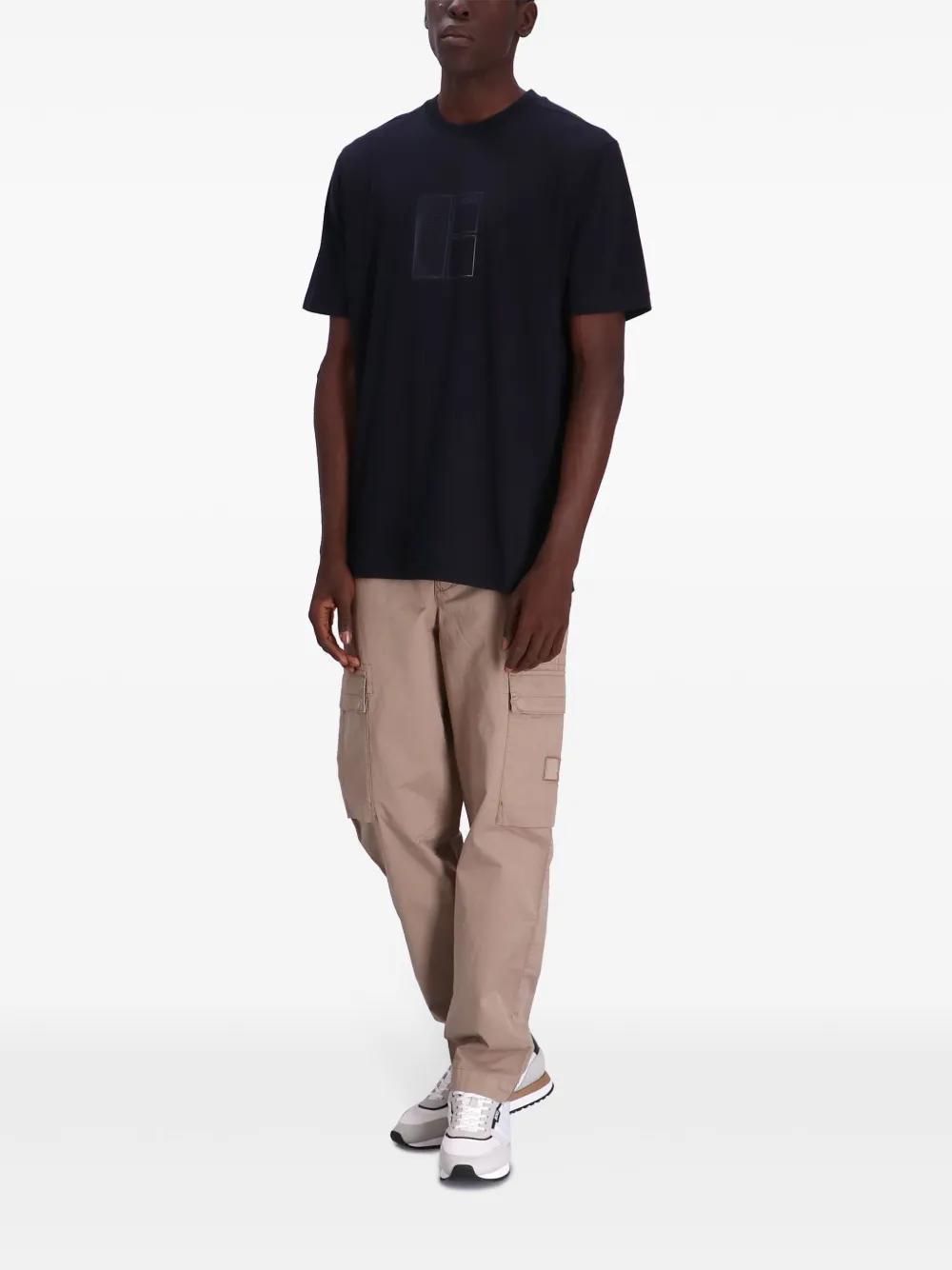 HUGO BOSS T-shirt Mit Logo-print In Blue Product Image