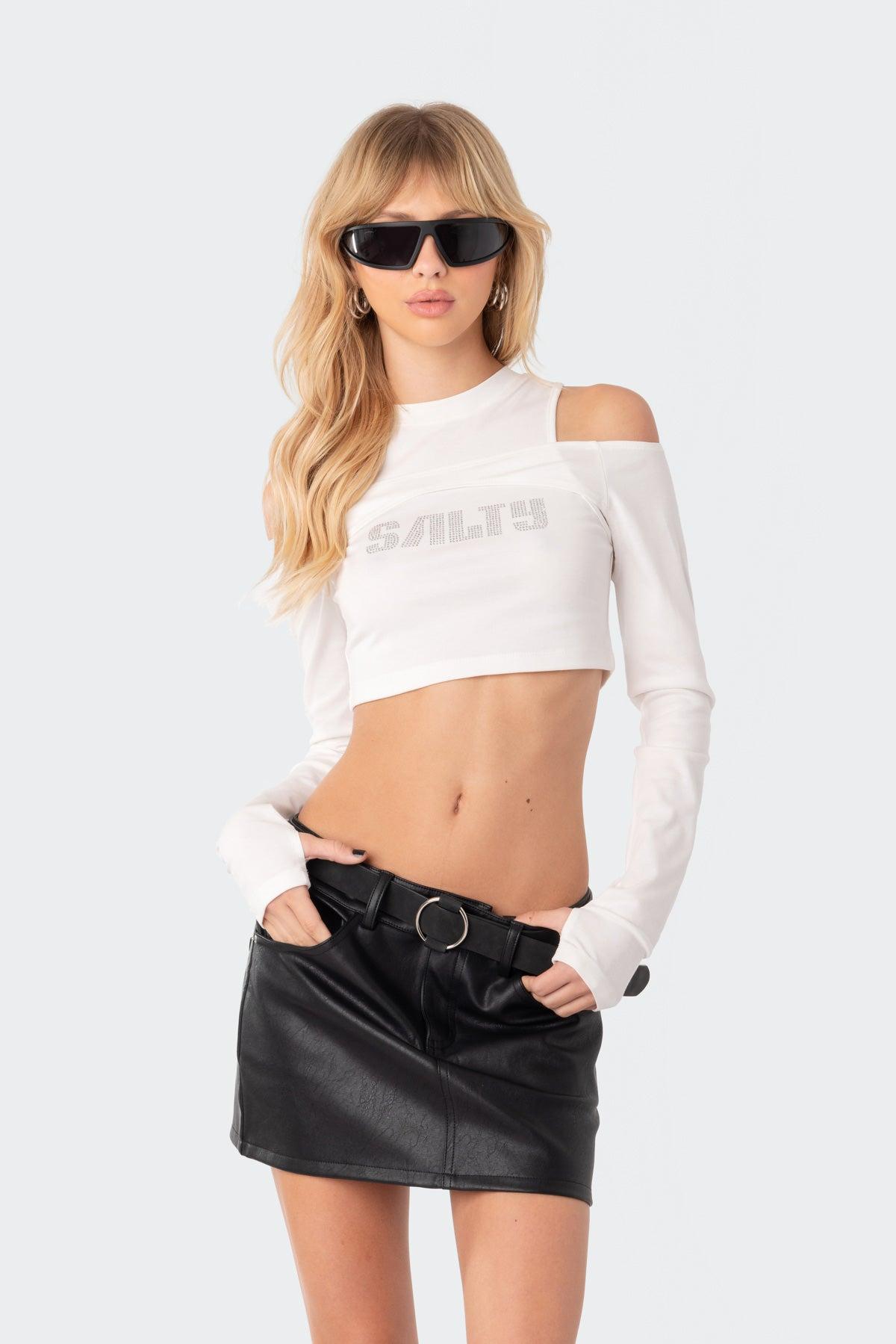 Salty Rhinestone Two-Piece Top Product Image