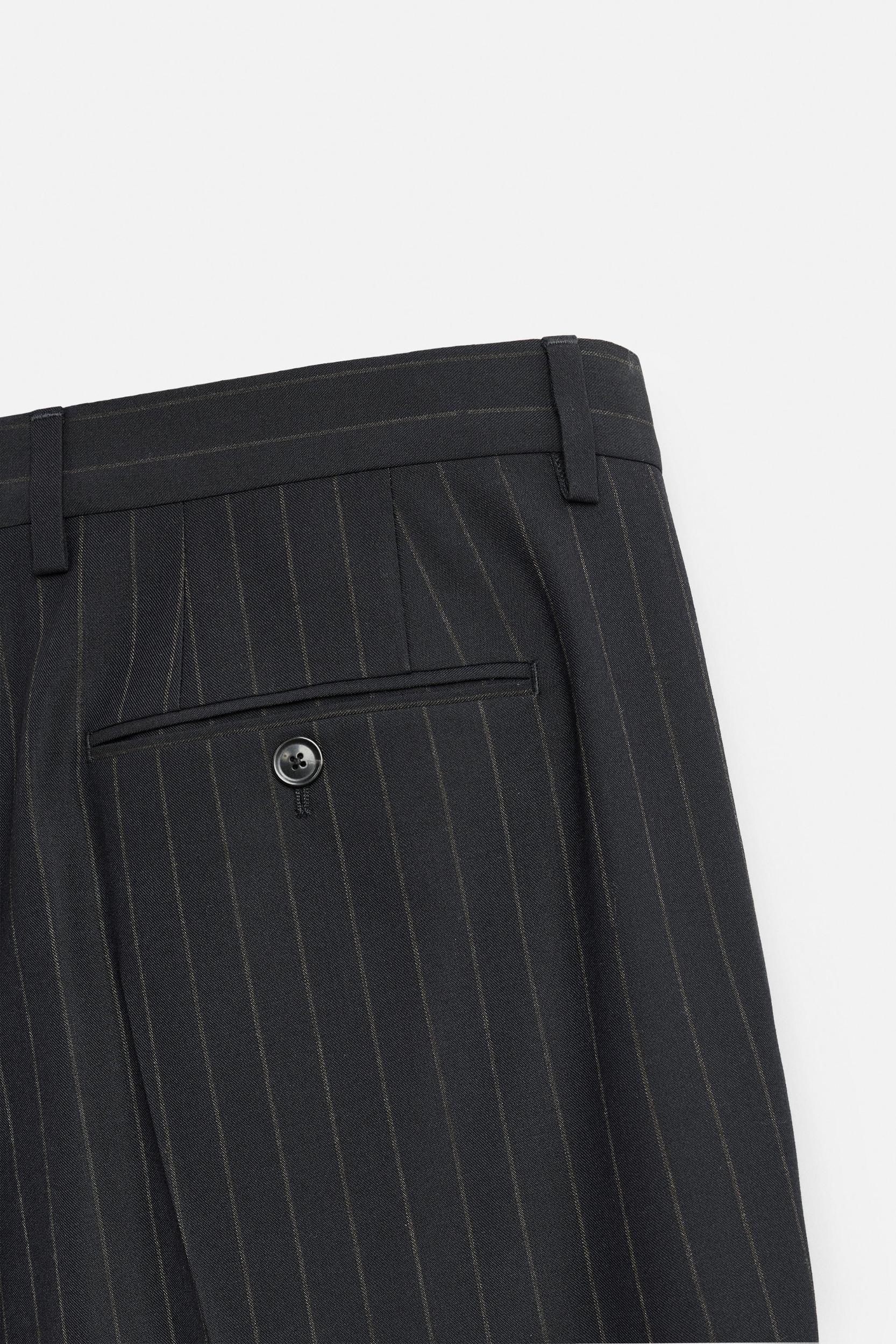 PINSTRIPE SUIT PANTS Product Image