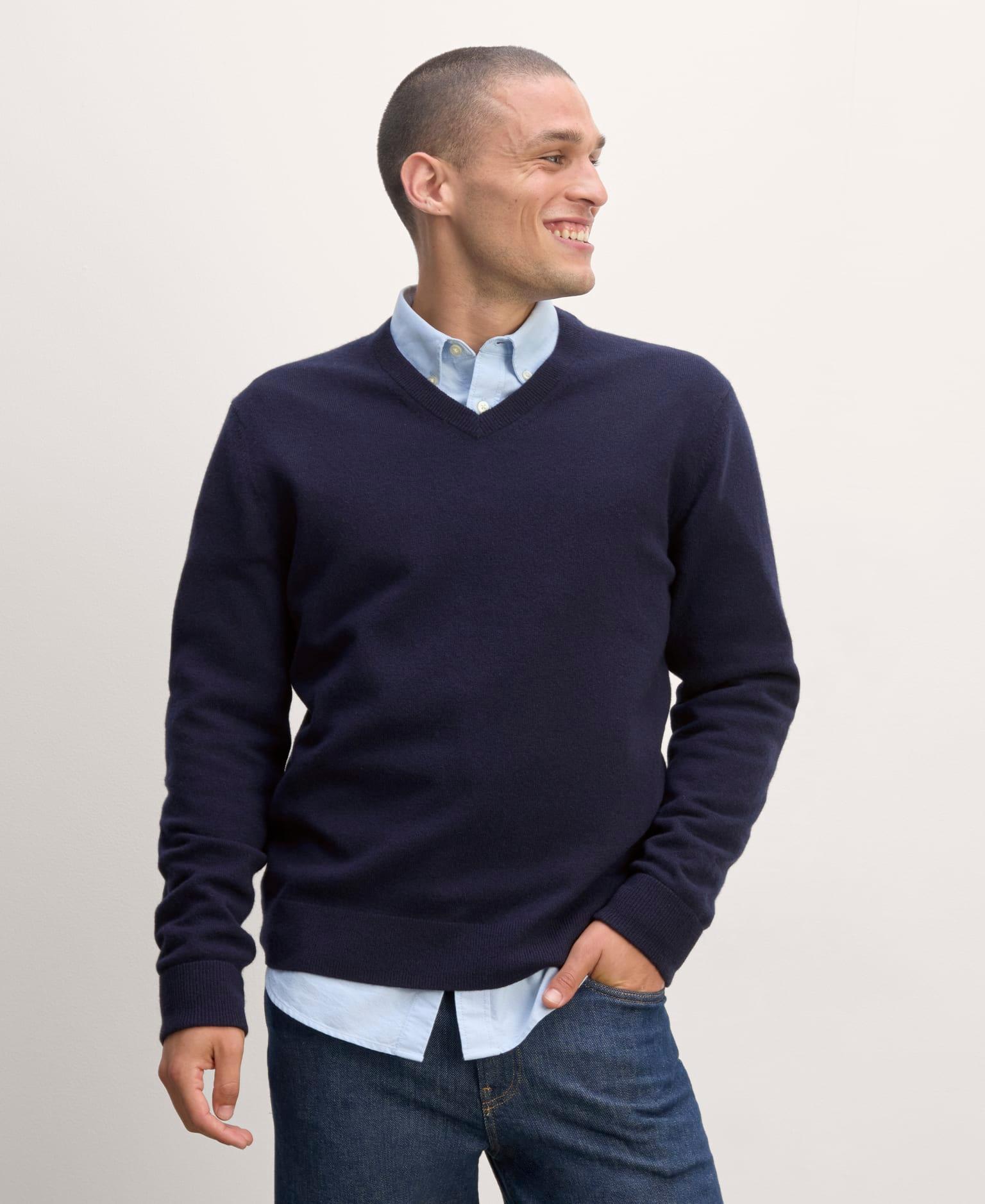 Mens Cashmere V-Neck Sweater by Everlane Product Image