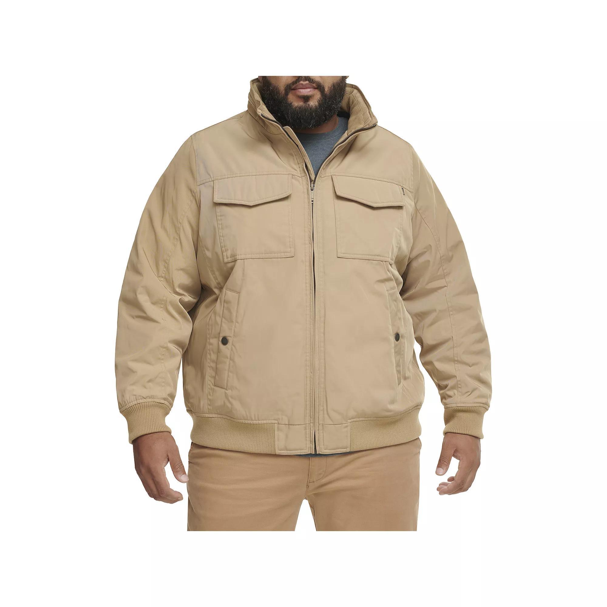 Big & Tall Dockers® Polytwill 2 Pocket Bomber Jacket, Men's, Size: 3XL Tall, Blue Product Image