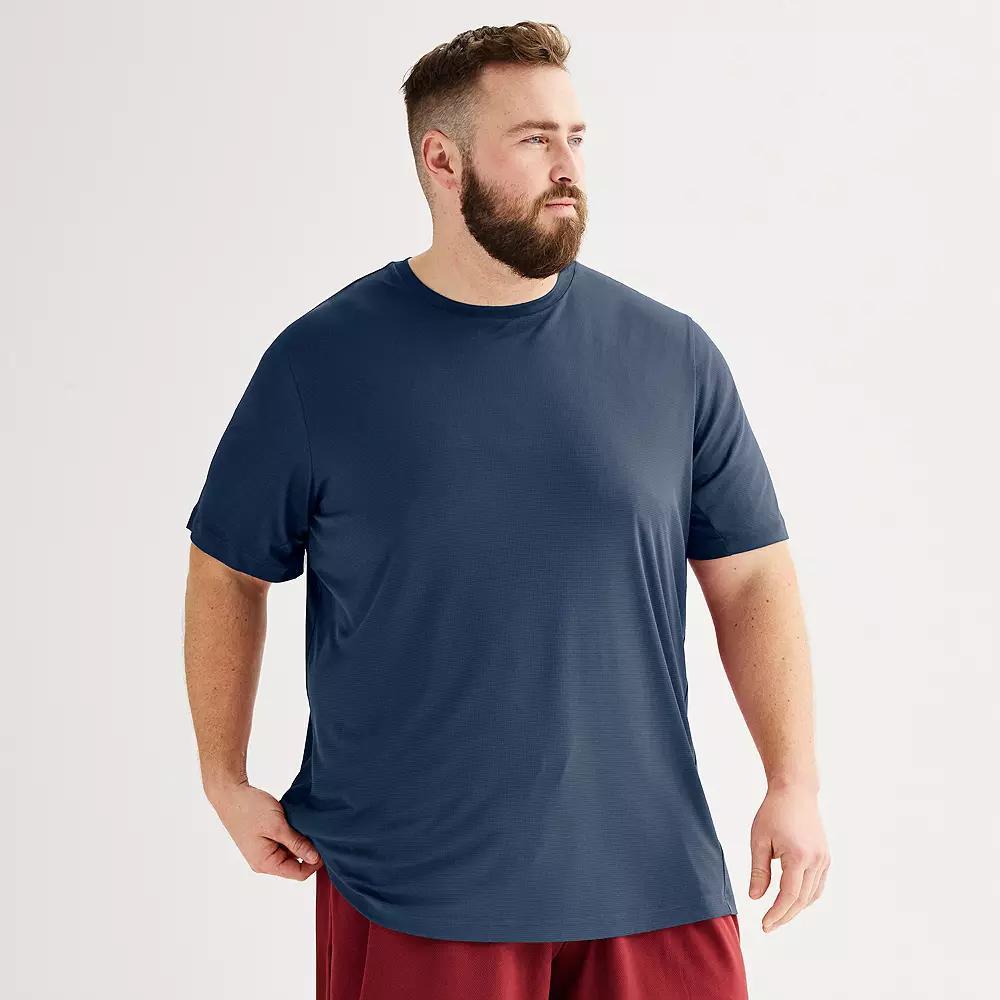 Big & Tall Tek Gear® Dry Tek Tee, Men's, Size: XL Tall, Hawk Gray Product Image
