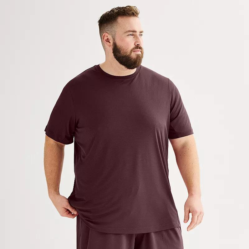 Big & Tall Tek Gear® Dry Tek Tee, Men's, Size: XL Tall, Hawk Gray Product Image