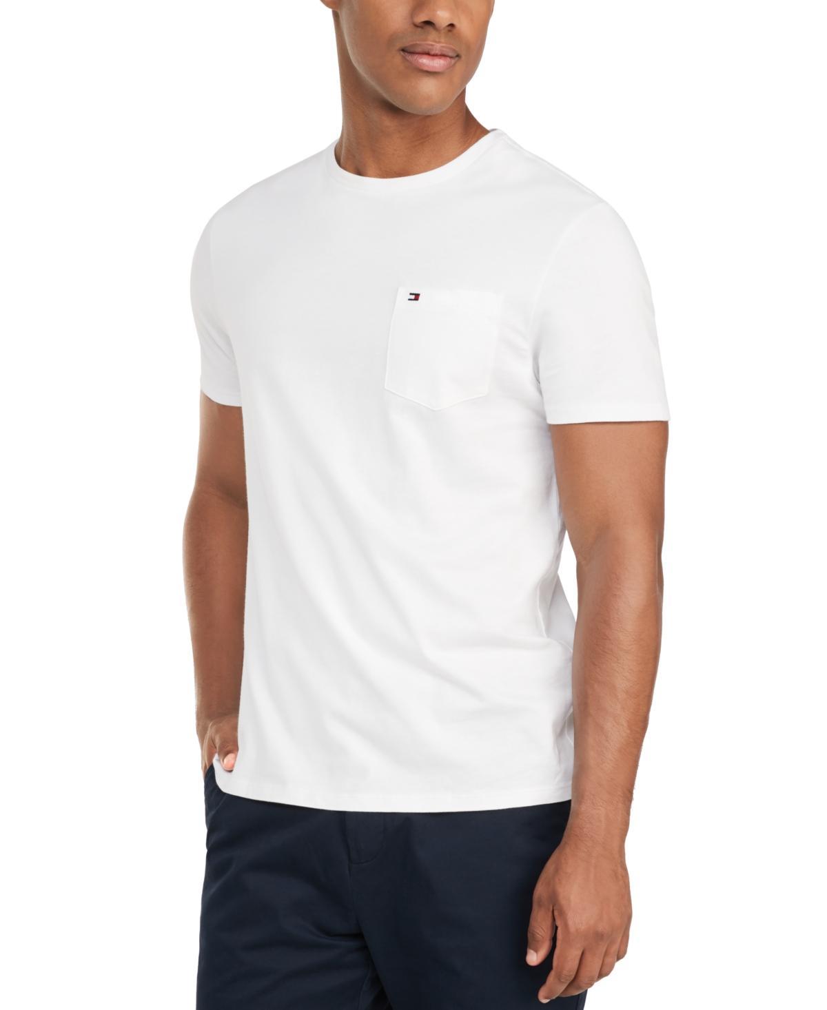 Tommy Hilfiger Mens Big & Tall Tommy Crew Neck Pocket T-Shirt Product Image