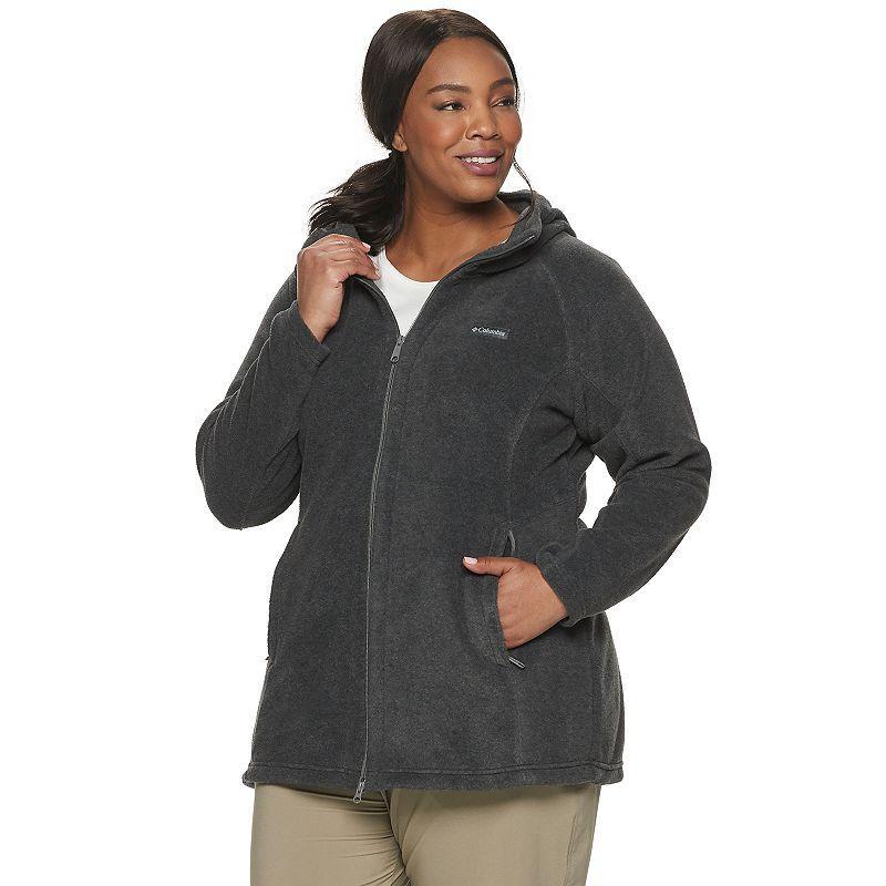 Women's Columbia Benton Springs Fleece Hooded Jacket, Size: Medium, Black Product Image