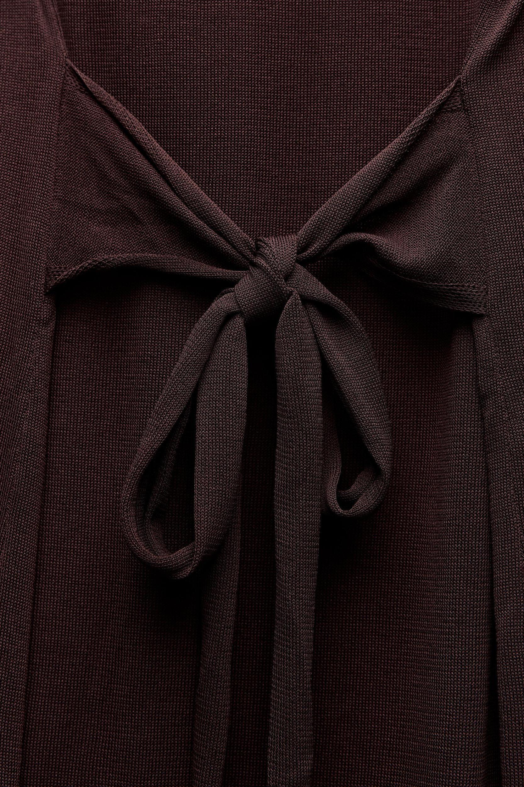 FINE KNIT BELT DRESS Product Image