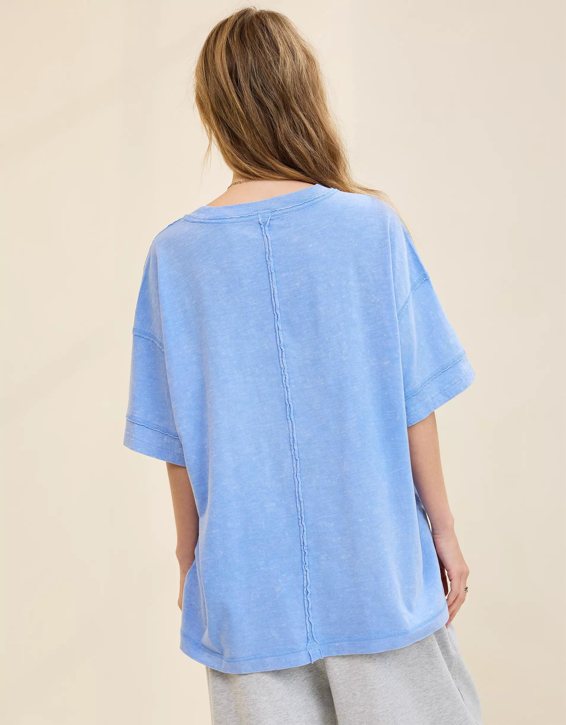 Aerie Crew Oversized Boyfriend T-Shirt Women's Product Image